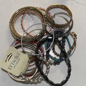 Gold and Silver Bangle Set